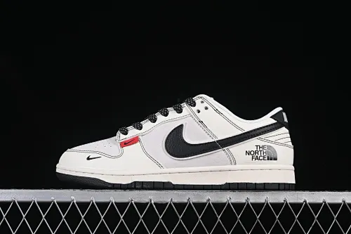 All Categories Nk SB Dunk Series Nk SB Dunk Low High-end Customized Low-top Shoes Nike SB Dunk Low North Face Co-branded Beige and Black Little Red Label Low-top Casual Sports Skateboard Shoes BB7518-016